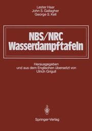 Cover von NBS/NRC Wasserdampftafeln