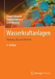 Cover von Wasserkraftanlagen
