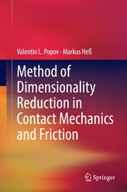 Cover von Method of Dimensionality Reduction in Contact Mechanics and Friction