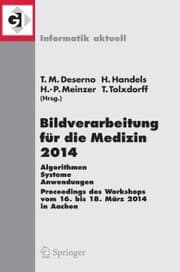 Cover von Bildverarbeitung für die Medizin 2014