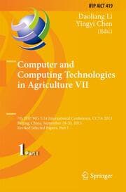 Cover von Computer and Computing Technologies in Agriculture VII