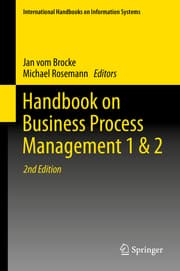 Cover von Handbook on Business Process Management 1/2