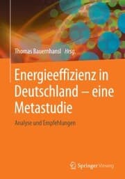 Cover von Energieeffizienz in Deutschland - eine Metastudie