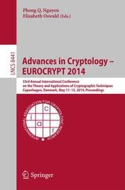 Cover von Advances in Cryptology - EUROCRYPT 2014