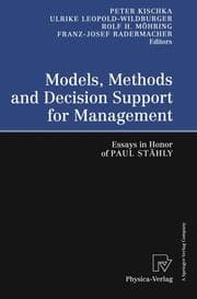 Cover von Models, Methods and Decision Support for Management