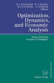Cover von Optimization, Dynamics, and Economic Analysis