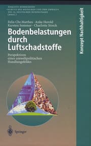 Cover von Bodenbelastungen durch Luftschadstoffe