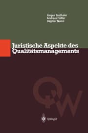 Cover von Juristische Aspekte des Qualitätsmanagements