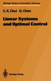 Cover von Linear Systems and Optimal Control