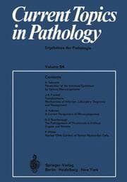 Cover von Current Topics in Pathology / Ergebnisse der Pathologie