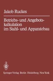 Cover von Betriebs- und Angebotskalkulation im Stahl- und Apparatebau