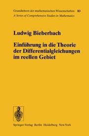 Cover von Einführung in die Theorie der Differentialgleichungen im Reellen Gebiet