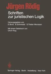 Cover von Schriften zur juristischen Logik