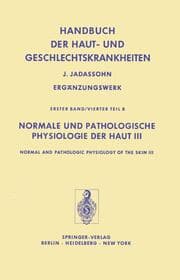 Cover von Normale und Pathologische Physiologie der Haut III / Normal and Pathologic Physiology of the Skin III