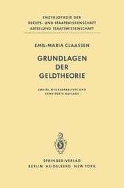 Cover von Grundlagen der Geldtheorie