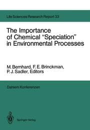 Cover von The Importance of Chemical Speciation in Environmental Processes