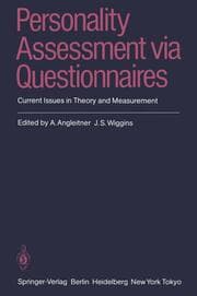 Cover von Personality Assessment via Questionnaires