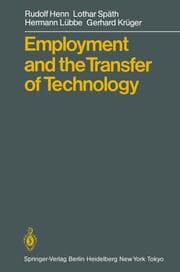 Cover von Employment and the Transfer of Technology