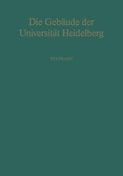 Cover von Die Gebäude der Universität Heidelberg