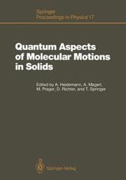 Cover von Quantum Aspects of Molecular Motions in Solids