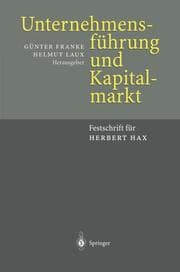 Cover von Unternehmensführung und Kapitalmarkt
