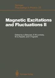 Cover von Magnetic Excitations and Fluctuations II