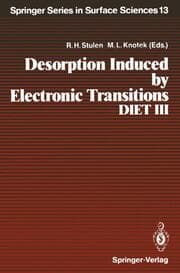 Cover von Desorption Induced by Electronic Transitions, DIET III