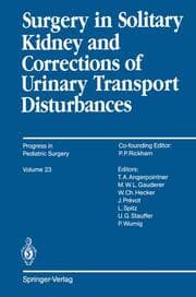 Cover von Surgery in Solitary Kidney and Corrections of Urinary Transport Disturbances