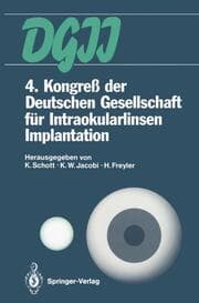 Cover von 4.Kongreß der Deutschen Gesellschaft für Intraokularlinsen Implantation
