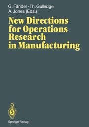 Cover von New Directions for Operations Research in Manufacturing