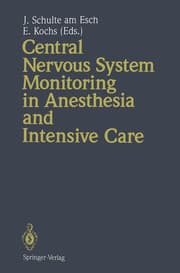 Cover von Central Nervous System Monitoring in Anesthesia and Intensive Care