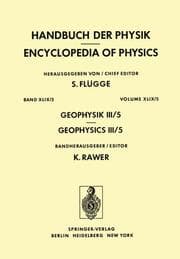 Cover von Geophysik III / Geophysics III