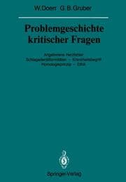 Cover von Problemgeschichte kritischer Fragen