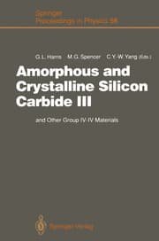 Cover von Amorphous and Crystalline Silicon Carbide III