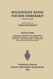 Cover von Biologische Daten für den Kinderarzt