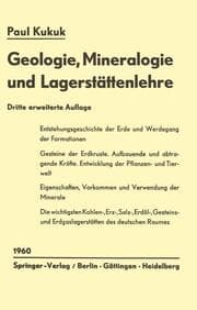 Cover von Geologie, Mineralogie und Lagerstättenlehre