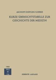 Cover von Kurze Übersichtstabelle zur Geschichte der Medizin