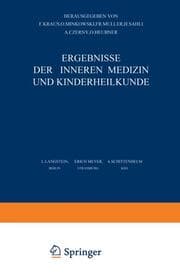 Cover von Ergebnisse der Inneren Medizin und Kinderheilkunde