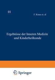 Cover von Ergebnisse der inneren Medizin und Kinderheilkunde