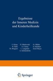 Cover von Ergebnisse der inneren Medizin und Kinderheilkunde