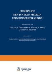 Cover von Ergebnisse der inneren Medizin und Kinderheilkunde