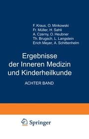 Cover von Ergebnisse der Inneren Medizin und Kinderheilkunde