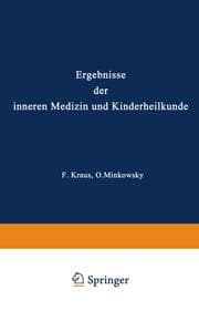 Cover von Ergebnisse der Inneren Medizin und Kinderheilkunde