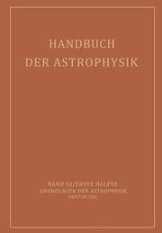 Cover von Handbuch der Astrophysik