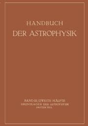 Cover von Handbuch der Astrophysik