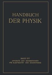 Cover von Apparate und Messmethoden für Elektrizität und Magnetismus