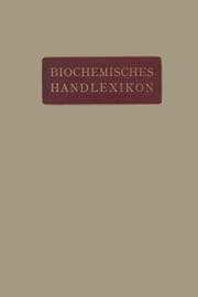 Cover von Biochemisches Handlexikon