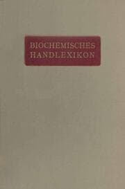 Cover von Biochemisches Handlexikon