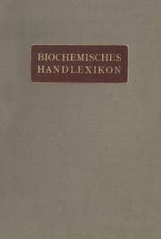 Cover von Biochemisches Handlexikon