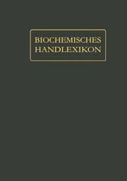 Cover von Biochemisches Handlexikon